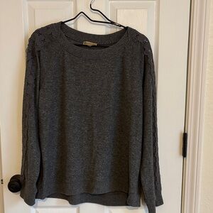 Democracy Charcoal Knit Top